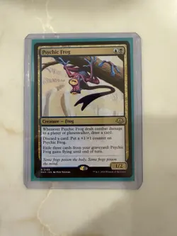 MTG x 2 Psychic Frog Modern Horizons 3 Rare Creature Card 0199 - Image 2