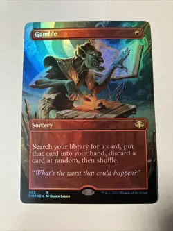 Gamble Dominaria Remastered MTG Card #433 2023 Borderless Foil - Image 1