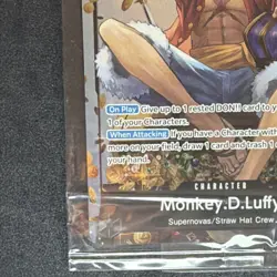 Bandai Monkey D. Luffy P-075 Promo 7000 Power Character Card One Piece CCG - Image 3