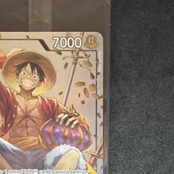 Bandai Monkey D. Luffy P-075 Promo 7000 Power Character Card One Piece CCG - Image 5
