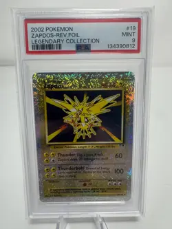 PSA 9 MINT Pokemon TCG Zapdos 2002 Legendary Collection Reverse Holo Card 19/110 - Image 1