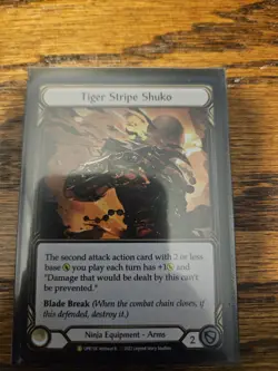 Flesh and Blood FAB Tiger Stripe Shuko NM Rainbow Foil Uprising Trusted Seller - Image 1