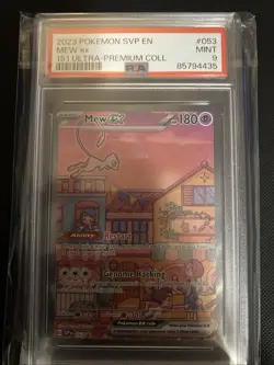 Pokemon TCG 2023 Ultra Premium Mew EX Promo Card #053 PSA 9 - Image 1