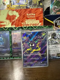 Pokemon TCG Gastly Illustration Rare Card Temporal Forces 177/162 NM - Image 1