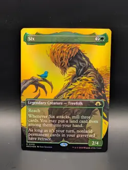 MTG - Six - FOIL BORDERLESS - Legendary Creature (Treefolk) - MH3 #370 - Rare - Image 1