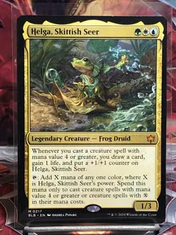 Helga, Skittish Seer (Non-foil) Bloomburrow 0217 Mythic MTG - Image 1