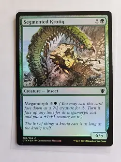 Segmented Krotiq (Foil) - Dragons of Tarkir - LP - MTG Magic - Common - Creature - Image 1