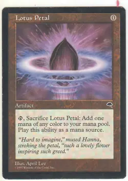 Lotus Petal - Tempest - Lightly Played (Actual Scans) - Image 1