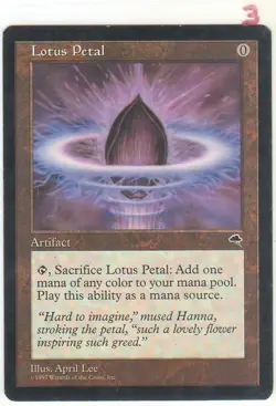 Lotus Petal - Tempest - Lightly Played (Actual Scans) - Image 5