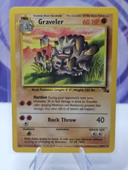 Pokemon TCG Graveler Fossil 37/62 Regular Unlimited Uncommon NM - Image 1