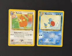 Pokemon TCG Wartortle Card 15/18 Southern Islands Non-Holo Vintage And Raticate - Image 1