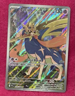 ⭐Zacian 100/094 ⭐Full Art Phantasmal Flames Holo Pokemon - Image 2