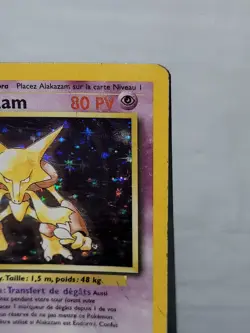 1999 Pokemon FRENCH 1st Edition Base Set Alakazam Holo 1/102 VG (Read Descr.) - Image 5