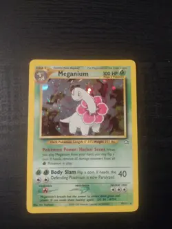 Pokemon Meganium Holo Rare Neo Genesis 10/111 Wizards of the Coast 2000 Card - Image 1