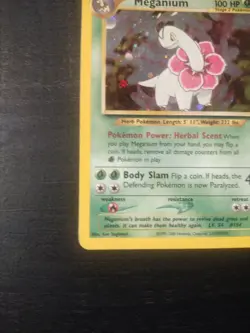 Pokemon Meganium Holo Rare Neo Genesis 10/111 Wizards of the Coast 2000 Card - Image 4