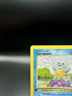 Pokemon Card - 1st Edition French Carapuce - Squirtle 63/102 Base Set Common Lp - Image 4