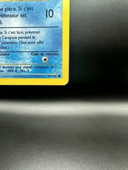 Pokemon Card - 1st Edition French Carapuce - Squirtle 63/102 Base Set Common Lp - Image 5