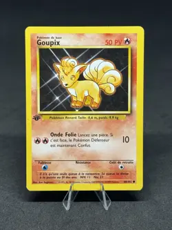 Pokemon TCG Vulpix Base Set 68/102 50 HP Basic 1999 French 1st Edition - Image 1