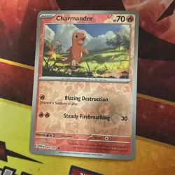 Pokemon Cosmos Holo Charmander 004/165 MEW EN 151 Promo Costco Exclusive - Image 1