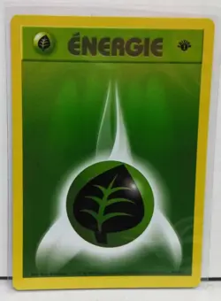 1999 Pokemon 1st Edition French Base Set GRASS Energie ENERGY #99 MINT! - Image 1