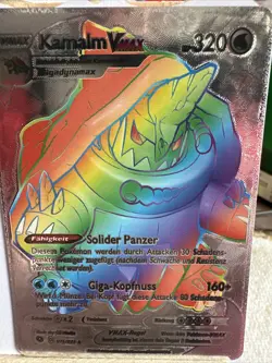 Kamalm Rainbow Silver Foil Pokemon ☀Fan Art☀Card NM - Image 1