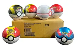 2025 Pokemon Poke Ball Fall Tin 6 Box Case #QMG - Image 1