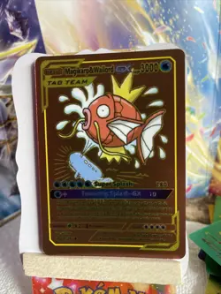 Magikarp & Wailor Gx Multi Coloured Foil 💥Fan Art💥Pokemon Inspired Card NM - Image 1