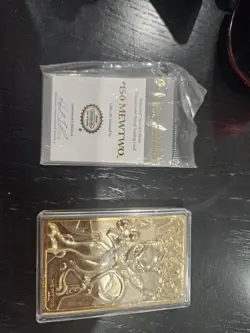 Pokemon Burger King Gold-Plated Card Mewtwo #150 Pokeball Card Set - Image 2