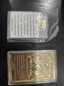 Pokemon Burger King Gold-Plated Card Mewtwo #150 Pokeball Card Set - Image 3