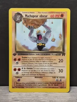 1st Edition Dark Machoke Machopeur 1999 French Base Set - Image 1