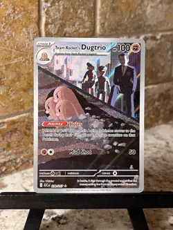 Pokemon TCG Team Rocket's Dugtrio Illustration Rare Me: Ascended Heroes 239/217 - Image 1