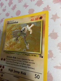 Pokemon TCG Hitmonlee 7/62 Fossil Holo Rare (English) - NM - Image 2