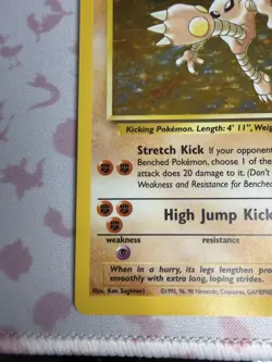 Pokemon TCG Hitmonlee 7/62 Fossil Holo Rare (English) - NM - Image 4