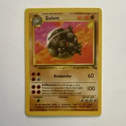 Pokemon Golem 80 HP Uncommon 36/62 Fossil 1999 Wizards English TCG Card - Image 1