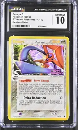 2006 Pokemon EX Holon Phantoms #4 Deoxys Reverse Holo CGC 10 - Image 1