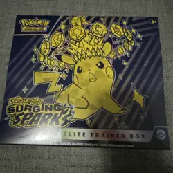Pokemon TCG Scarlet & Violet SURGING SPARKS Elite Trainer Box FACTORY SEALED ETB - Image 1
