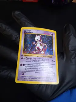 Pokemon TCG Mewtwo 10/102 – 1st Edition Shadowless Holo – Vintage WOTC Base Set - Image 4