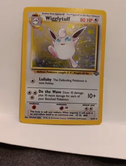 Pokemon TCG Wigglytuff 16/64 Jungle Holo EX Rare Vintage WOTC Fast Shipping - Image 3