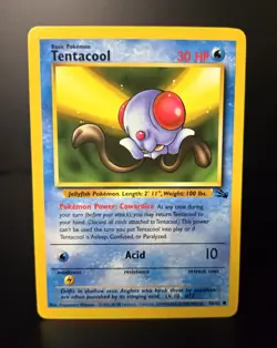 Pokemon TCG - TENTACOOL - 56/62 - UNLIMITED - FOSSIL (1999) - WOTC - LP/NM - Image 1