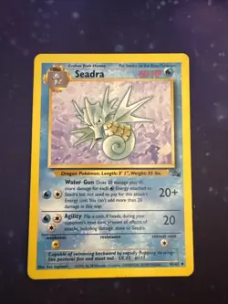 Pokemon TCG - Seadra - Fossil Unlimited - 42/62 - Wizards 1999-2000 - Image 1