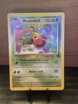 Pokemon TCG Weepinbell Jungle Uncommon Stage 1 Regular 70 HP Japanese - Image 3