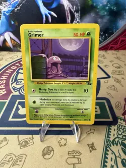 Grimer 48/62 Fossil Unlimited Regular 1999-2000 Wizards Base Set Pokemon TCG - Image 1