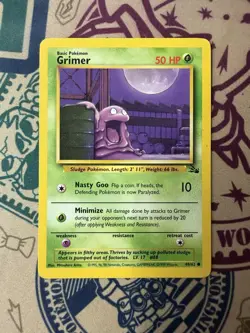 Grimer 48/62 Fossil Unlimited Regular 1999-2000 Wizards Base Set Pokemon TCG - Image 3