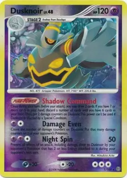 Damaged Dusknoir - 1/100 - Holo Rare - Reverse Holo Pokemon Stormfront - Image 1