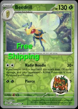 Beedrill Reverse Holo NM 015/165 Scarlet & Violet 151 Pokemon Card - Image 1