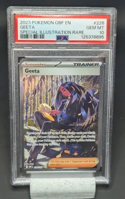 2023 POKEMON OBF EN-OBSIDIAN FLAMES SPECIAL ILLUSTRATION RARE #226 GEETA PSA 10 - Image 1