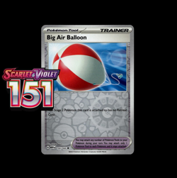 Big Air Balloon 155/165 Scarlet & Violet 151 Pokemon TCG Reverse Holo - Image 1
