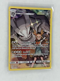 Pokemon TCG Steelix Sun & Moon - Cosmic Eclipse 247/236 Holo Secret Rare NM - Image 2