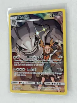 Pokemon TCG Steelix Sun & Moon - Cosmic Eclipse 247/236 Holo Secret Rare NM - Image 3
