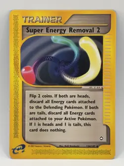 Super Energy Removal 2 - 134/147 Aquapolis - Pokemon TCG NM - Image 1